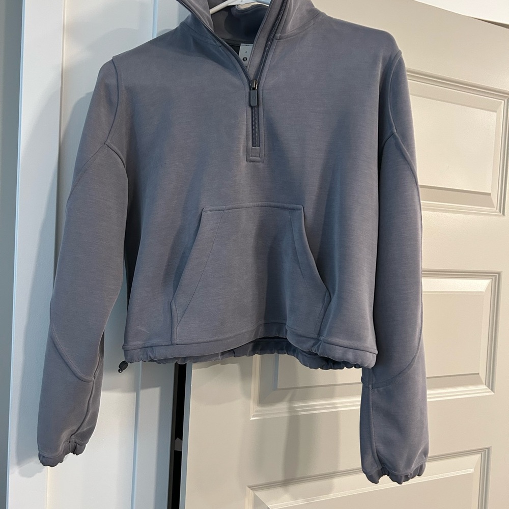 lululemon athletica Charcoal Half-Zip Sweatshirt - Picture 2 of 5